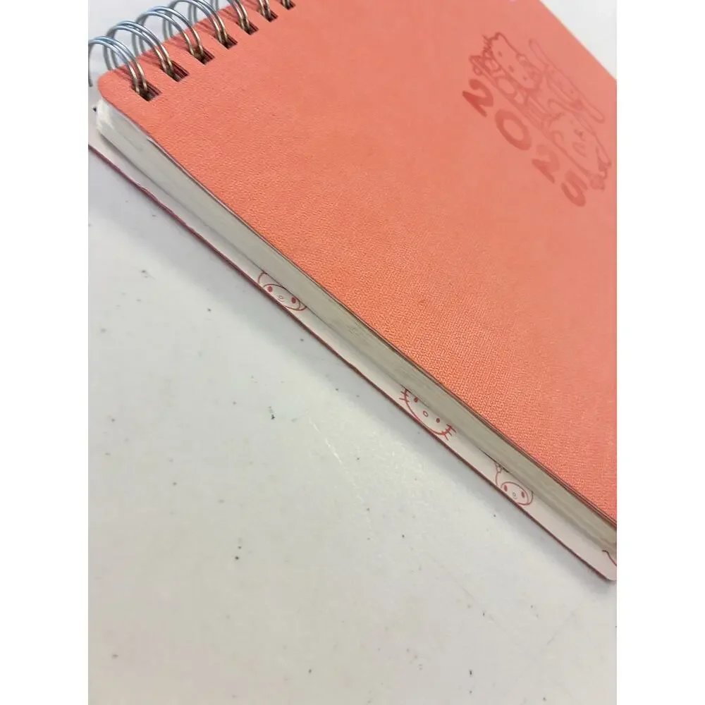 Hello Kitty 2025 Planner Monthly Weekly Layouts Notes Pages 8.5x11 Spiral Pink